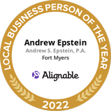 Alignable Local Business Person Of The Year | Andrew Epstein | Andrew S. Epstein, P.A. Fort Myers | 2022